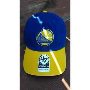 GOLDEN STATE WARRIORS NBA Blue Cap Adjustable Strap - New with tag '47 Clean Up